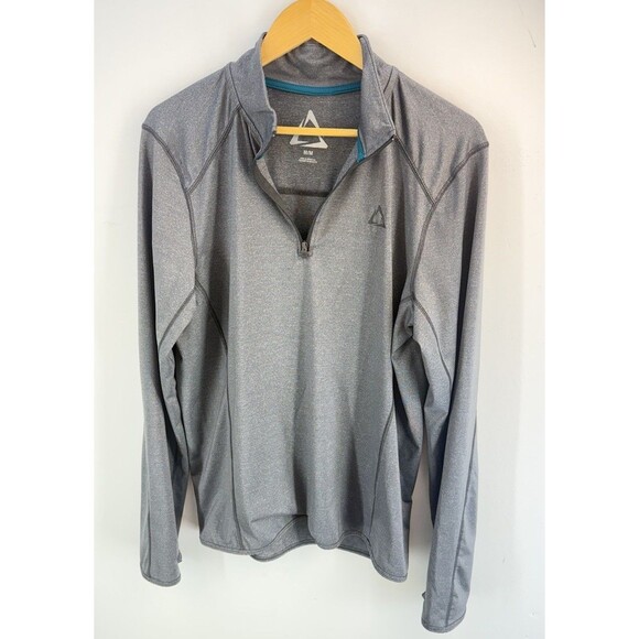 Aeropostale A87 Jacket Men's Medium Grey Half Zip Sweater Athletic Run Gym - Picture 1 of 8